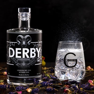 Celebrating the city of Derby, where this special gin is made. Photographed by JaxMore Food and Drink Photography, in their Derby studio.