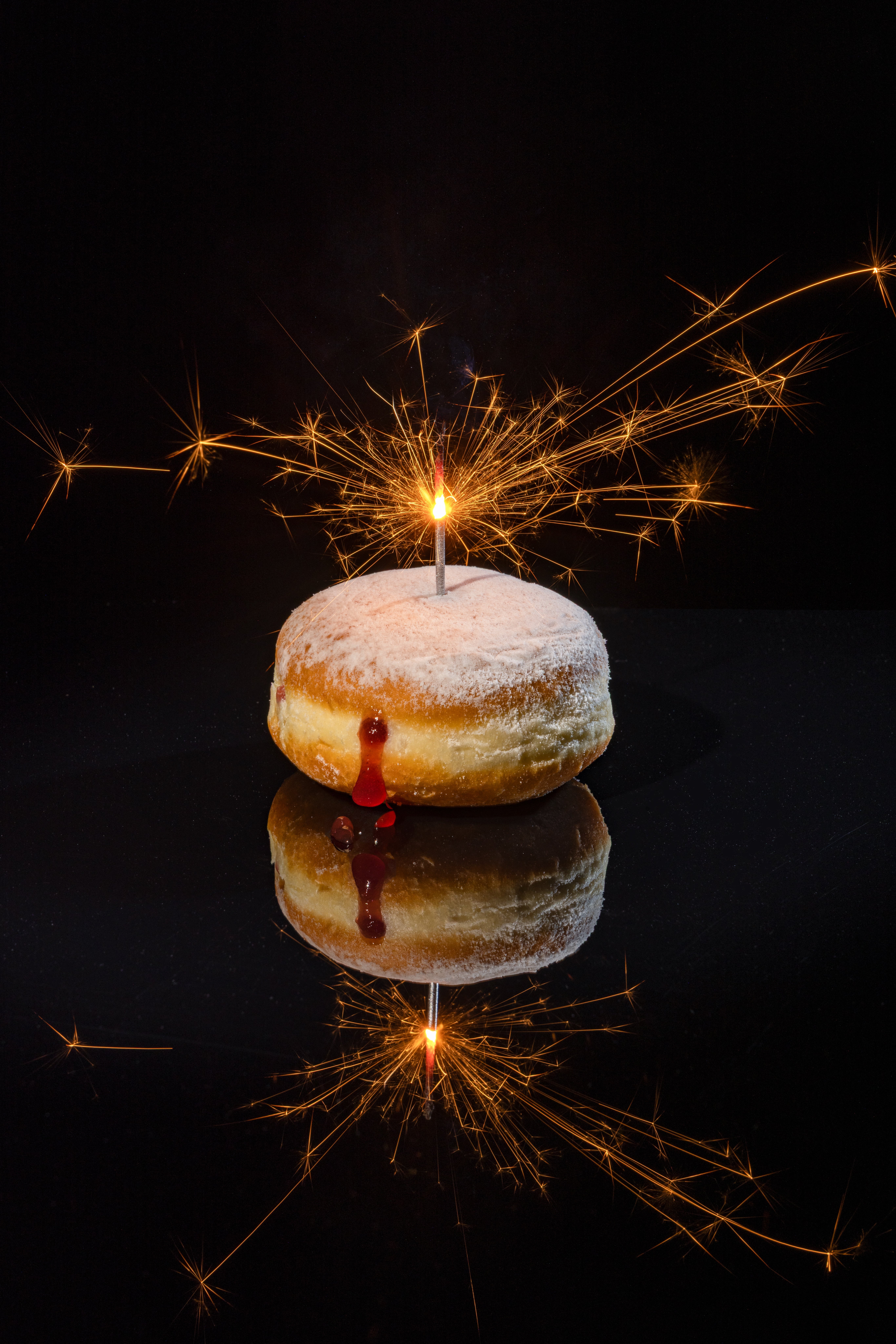 You can't go wrong with a birthday doughnut! Photographed by JaxMore Food and Drink Photography, in their Derby studio.