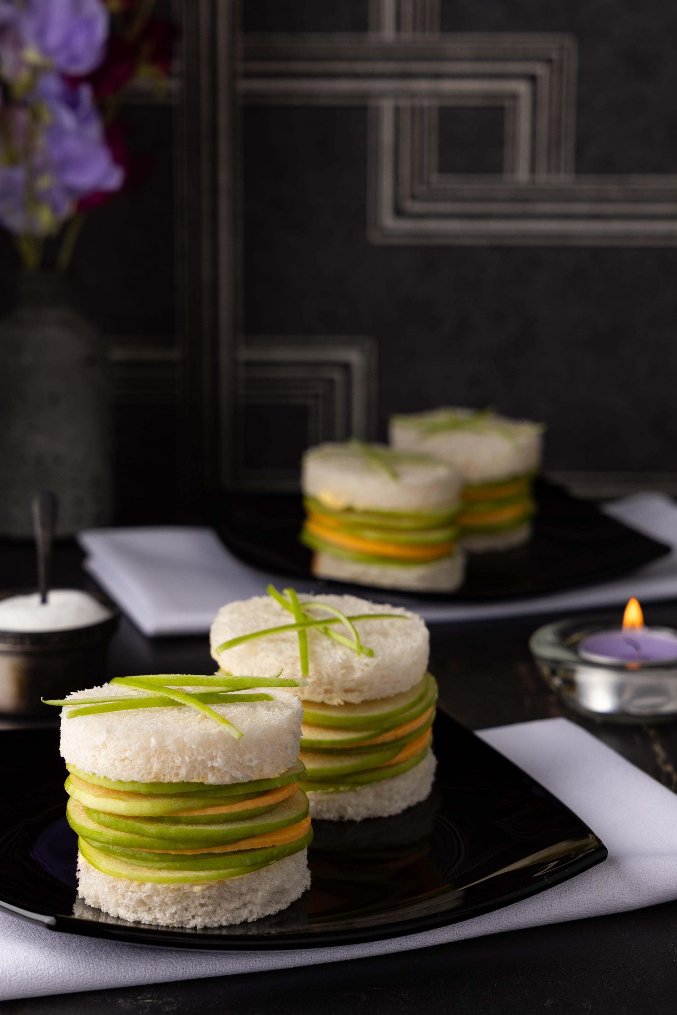 Cheese and Apple Sandwich from JaxMore Food and Drink Photography's Retro Food Series.  Making simple food look gourmet.