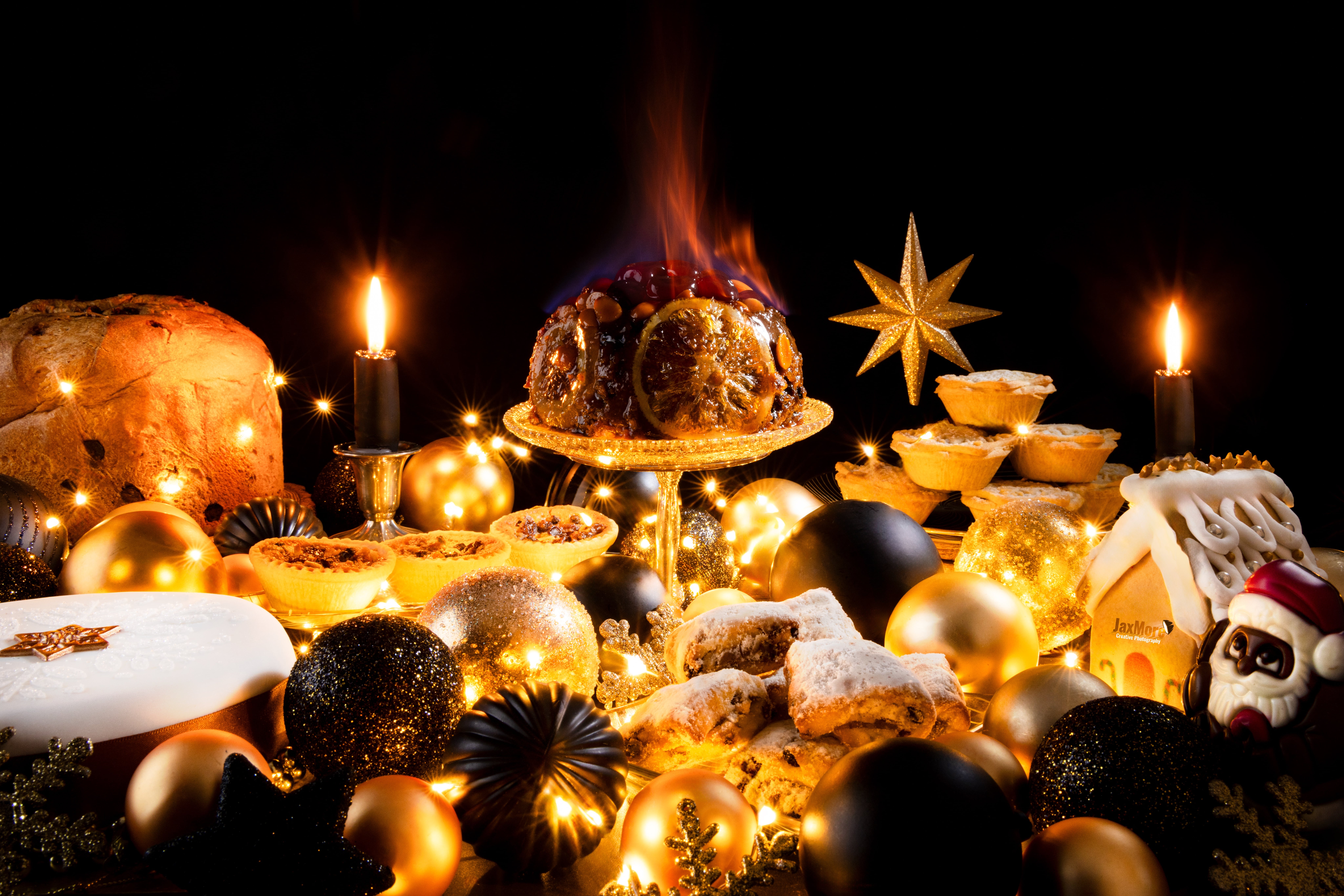It's the most wonderful time of the year! Chrirstmas treats, photographed by JaxMore Food and Drink Photography, in their Derby studio.