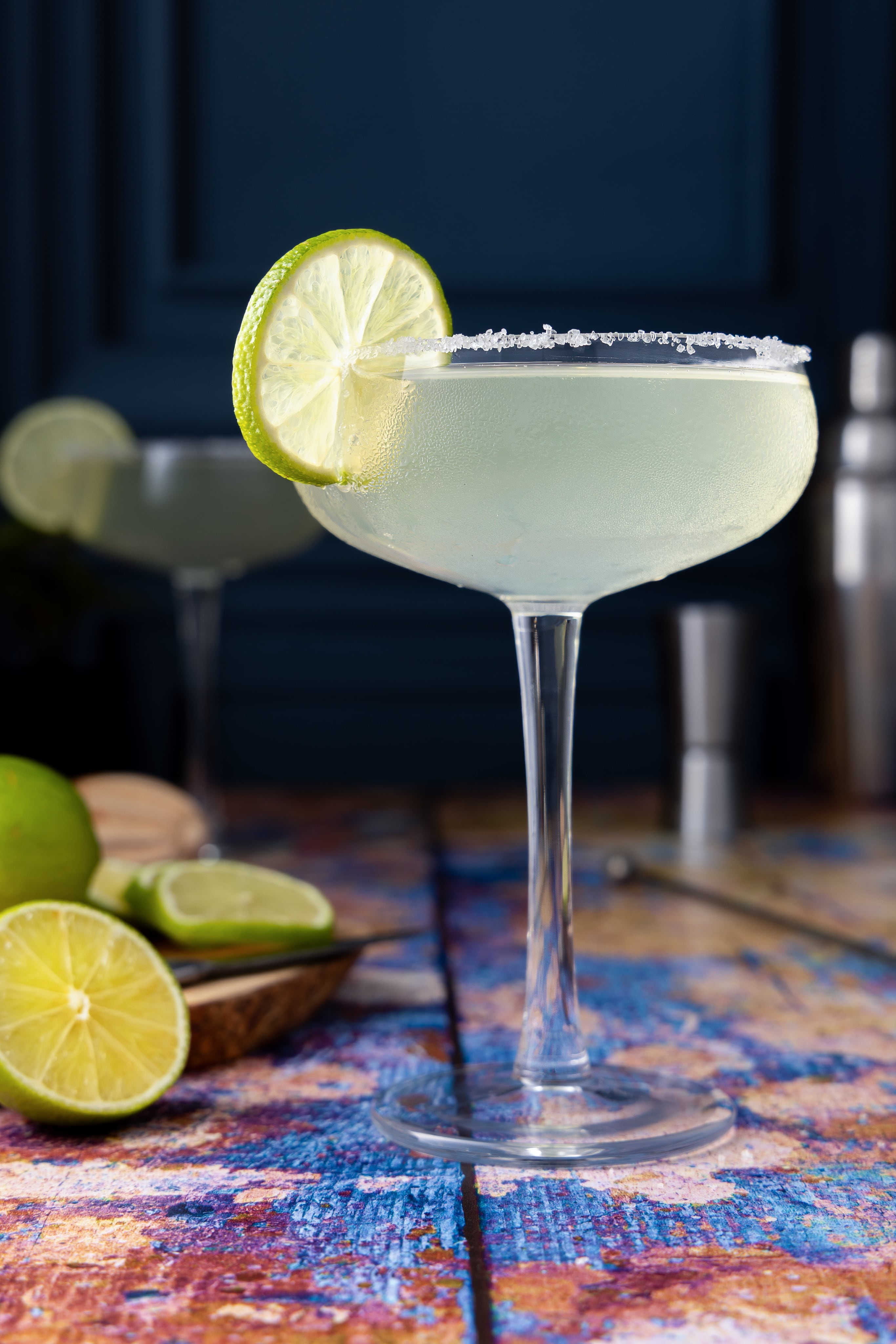 Classy and elegant margarita cocktail. Premium Drinks Photography by JaxMore Food and Drink Photography, shot in their Derby studio.