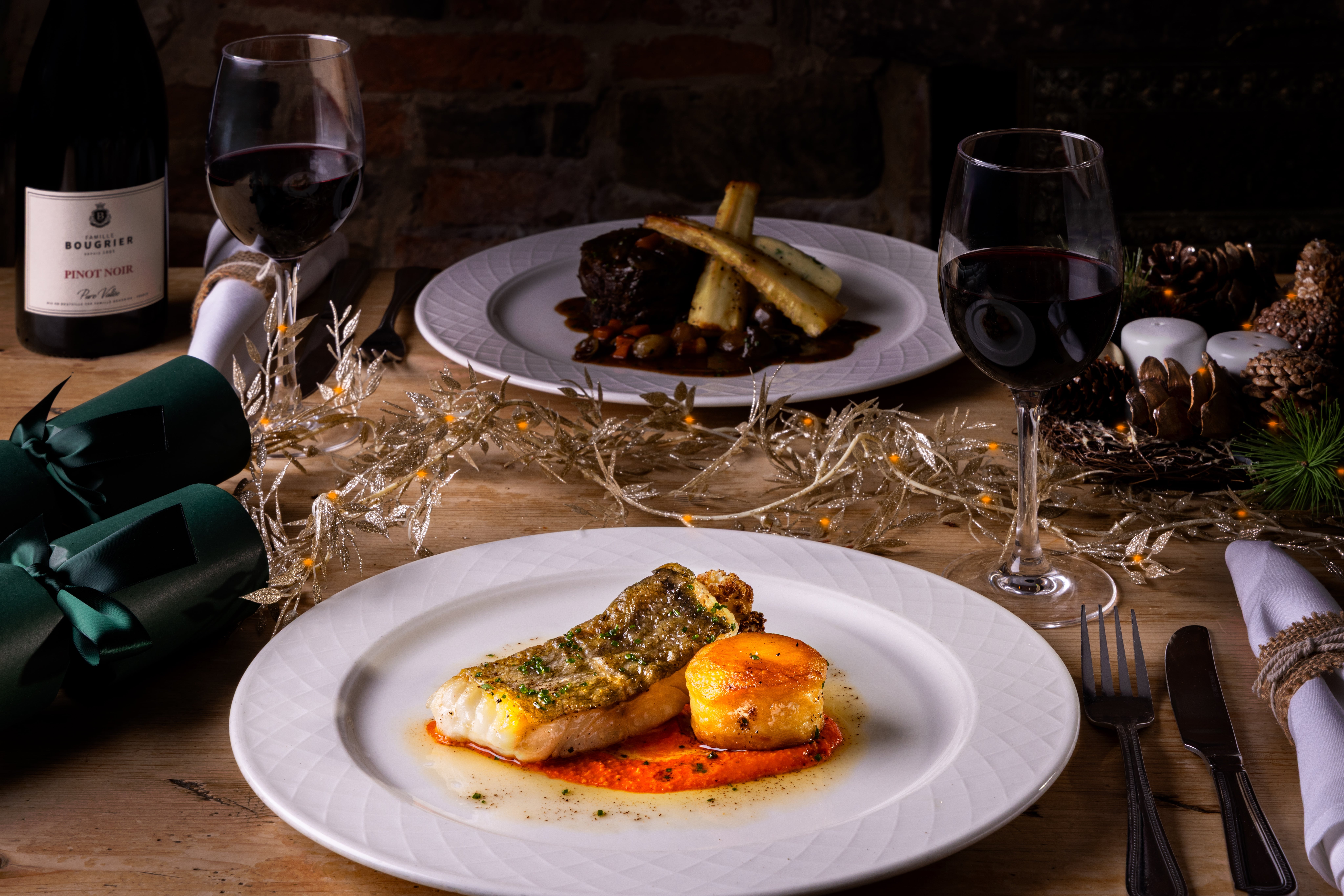 Priest House Hotel Christmas Menu, photographed by JaxMore Food and Drink Photography,