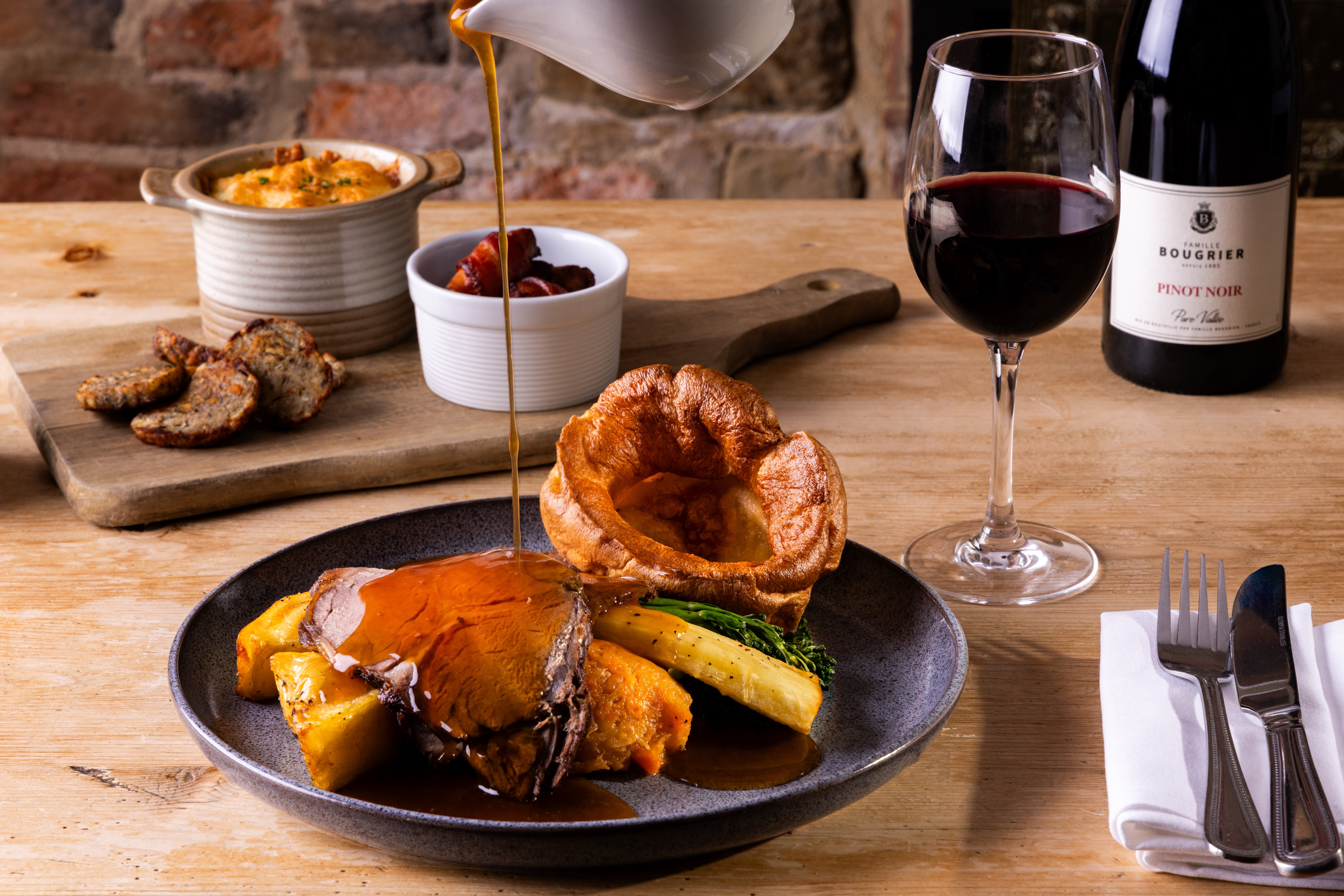 Priest House Hotel Sunday Roast, photographed by JaxMore Food and Drink Photography.